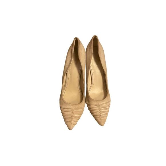 Nine West- Pink Suede Heels- 9.5 - Picture 1 of 9
